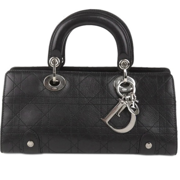Dior Black Quilted Leather Satchel - Picture 1 of 4